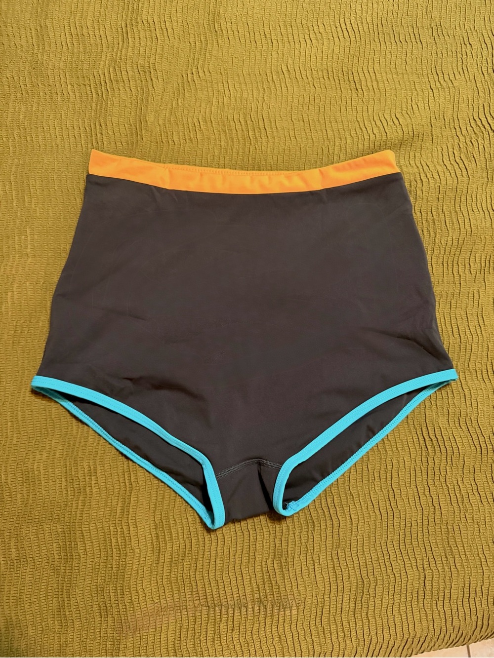 High-Waist Women’s Swim Bikini Bottoms-Retro Shorties